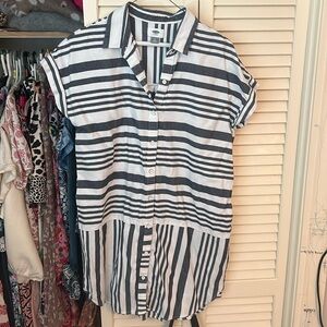 Striped dress relax fit Sz M